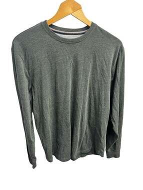 Weatherproof Vintage Men's Green Long Sleeve Crew Neck T-Shirt Size M
